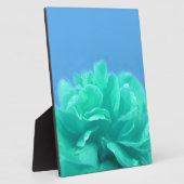 Kleurrijk Blauw Groen Bloemmotief Fotoplaat (Zijkant)