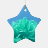 Kleurrijk Blauw Groen Bloemmotief Keramisch Ornament (Rechts)