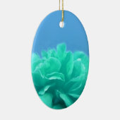Kleurrijk Blauw Groen Bloemmotief Keramisch Ornament (Rechts)