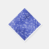 Kleurrijk blauw hart servet (Hoek)