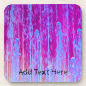 Kleurrijk blauw, Paars, roze Abstracte kunst Bier Onderzetter (Voorkant)