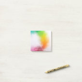 Kleurrijk Blauw Paarse Groen Rood Sinaasappel Geel Post-it® Notes (Op bureau)