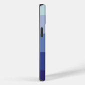 Kleurrijk Blauw Palet Abstracte Strepen Aangepaste Case-Mate iPhone Case (Achterkant / Rechts)