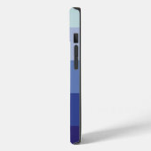 Kleurrijk Blauw Palet Abstracte Strepen Aangepaste Case-Mate iPhone Case (Achterkant / Links)