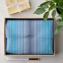 Kleurrijk Blauw Winter Lente Zomer Strepen Patroon Tissuepapier