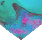 Kleurrijk Blauwgroen Abstract schilderen Korte Tafelloper (Hoek)