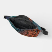 Kleurrijk Blauwgroen Blauw Sinaasappel Modern Flor Heuptasje (Open)