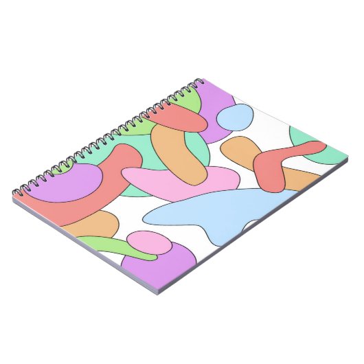 Kleurrijk Blob Notitieboek (Linkerzijde)