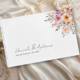 Kleurrijk, Bloem Boeket, Huwelijk Gastenboek