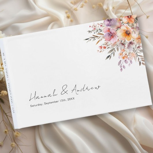 Kleurrijk, Bloem Boeket, Huwelijk Gastenboek