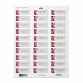 Kleurrijk Bloem Motief Retouradres Label (Full Sheet)