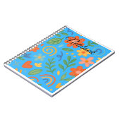 Kleurrijk Bloem Notitieboek (Linkerzijde)