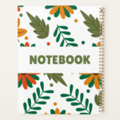 Kleurrijk Bloem Notitieboek – Minimalistische Plan (Achterkant)