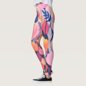 kleurrijk Bloem ontwerp Leggings (Links)