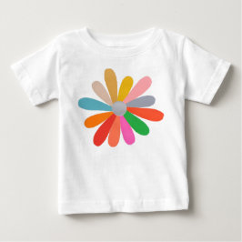 Kleurrijk Bloem T-Shirt met Bloemblaadjes