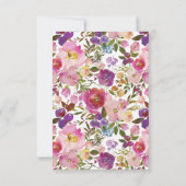 Kleurrijk Bloemen Baby shower Boek voor Baby Kaart (Achterkant)