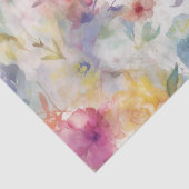  Kleurrijk Bloemen Botanisch Patroon Tissuepapier (Detail)