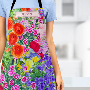 Kleurrijk Bloemen Cadeau – Verjaardag voor oma Schort