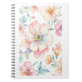 Kleurrijk bloemen notitieboek