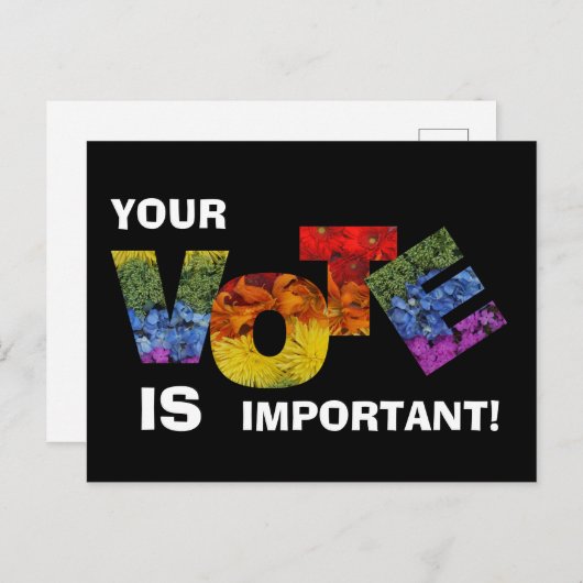 Kleurrijk Bloemen STEM Briefkaart (Voorkant / Achterkant)