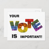 Kleurrijk Bloemen STEM Briefkaart (Voorkant / Achterkant)