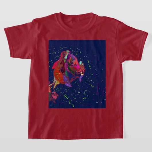 Kleurrijk bloemen T-shirt (Laagn)