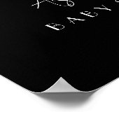 Kleurrijk, Bloemenboeket Baby shower Poster (Hoek)