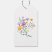 Kleurrijk Bloemenboeket Moederdag  Cadeaulabel (Achterkant)