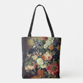 kleurrijk bloemenboeket tote bag (Achterkant)