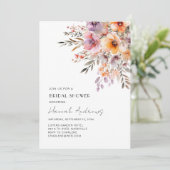 Kleurrijk, bloemenboeket Vrijgezellenfeest Kaart (Staand voorkant)