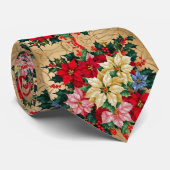 Kleurrijk Bloemendesign Stropdas (Opgerold)