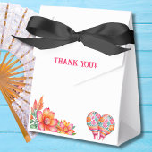 Kleurrijk Bloemengebak Mexicaans Bruidsfeest Bedankdoosjes