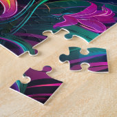 Kleurrijk Bloemengebied Puzzelspel, Kleurig Puzzel (Zijkant)