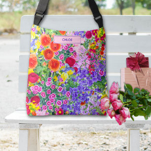 Kleurrijk Bloemengeschenk – Stijl voor Beste Vrien Crossbody Tas
