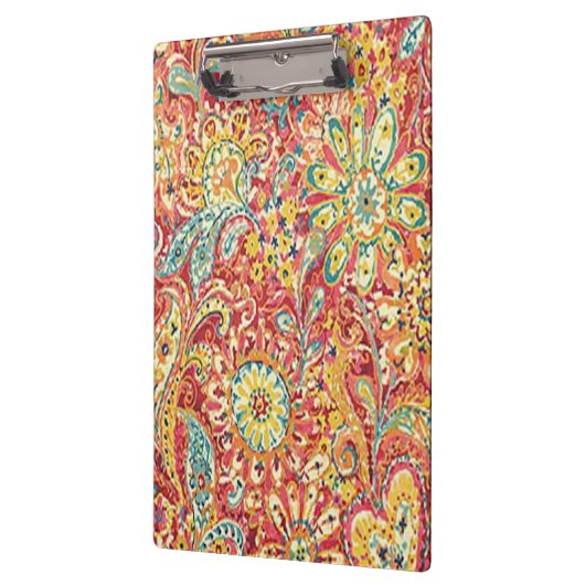 Kleurrijk bloemenklembord klembord (Links)