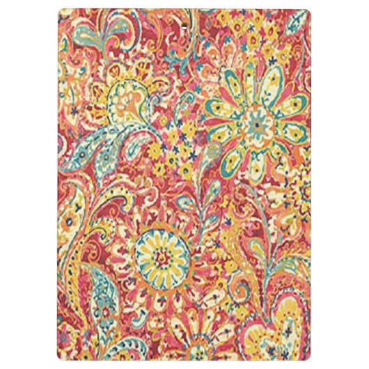 Kleurrijk bloemenklembord klembord (Achterkant)