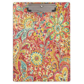 Kleurrijk bloemenklembord klembord (Voorkant)