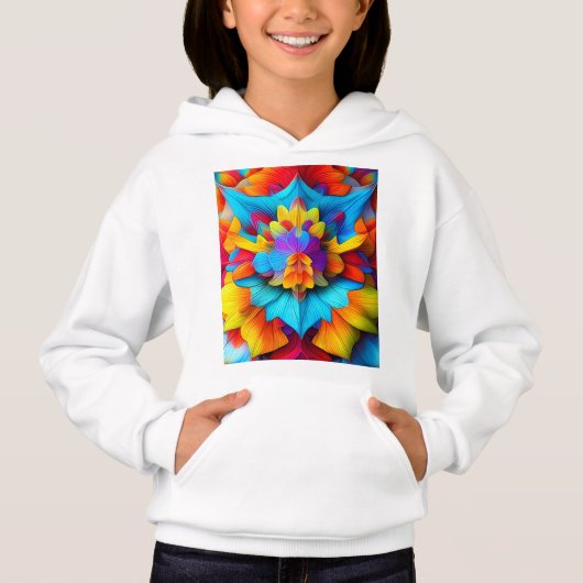 Kleurrijk bloemenmandala ontwerp (Voorkant)