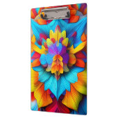 Kleurrijk bloemenmandala ontwerp klembord (Links)