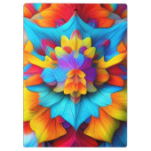 Kleurrijk bloemenmandala ontwerp klembord (Achterkant)