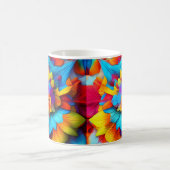 Kleurrijk bloemenmandala ontwerp koffiemok (Center)