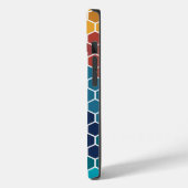 Kleurrijk bloemenmozaïek zeshoek patroon Case-Mate iPhone case (Achterkant / Links)