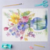 kleurrijk bloemenpapier tissuepapier (Craft)