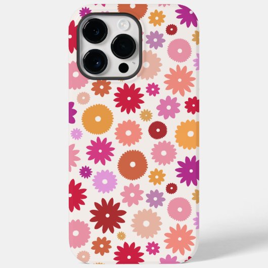 Kleurrijk Bloemenpatroon Case-Mate iPhone Case (Achterkant)