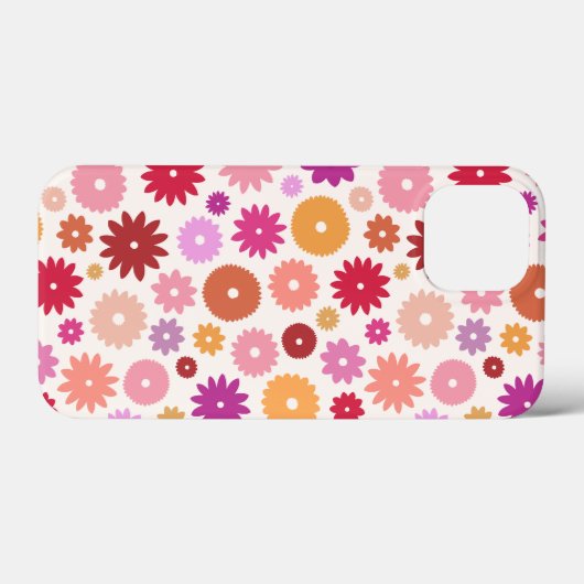 Kleurrijk Bloemenpatroon Case-Mate iPhone Case (Achterkant (horizontaal))