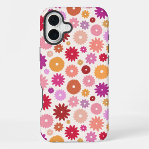 Kleurrijk Bloemenpatroon iPhone 16 Plus Hoesje
