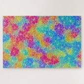 Kleurrijk bloemenpatroon moeilijk volwassen legpuzzel (Horizontaal)