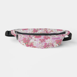 Kleurrijk Bloemenpatroon Paarse Roze Custom Heuptasje