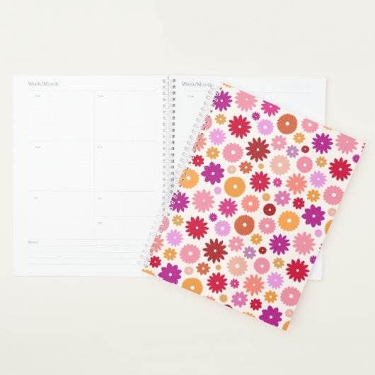 Kleurrijk Bloemenpatroon Planner (Display)