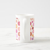 Kleurrijk Bloemenpatroon Porselein Kop (Achterkant)